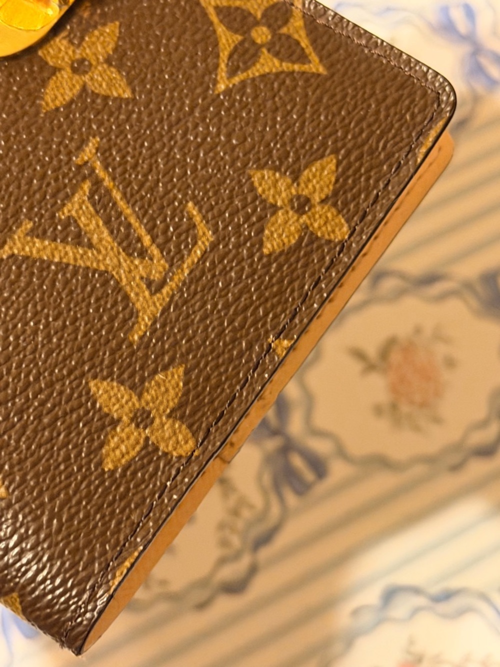 Louis Vuitton Brown Monogram Gold-Tone Clasp Strap Accent - Picture 11 of 12